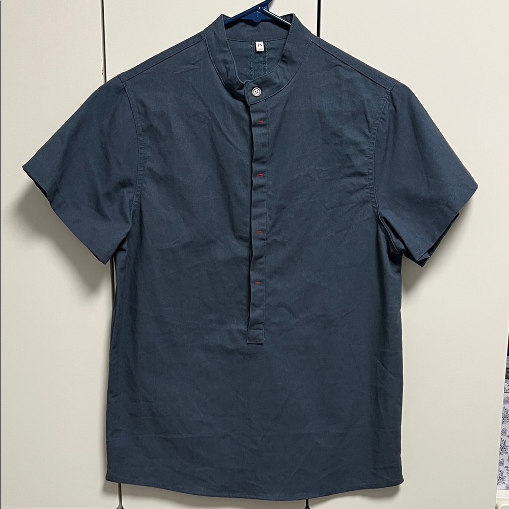 Men's Navy Short Sleeve Shirt